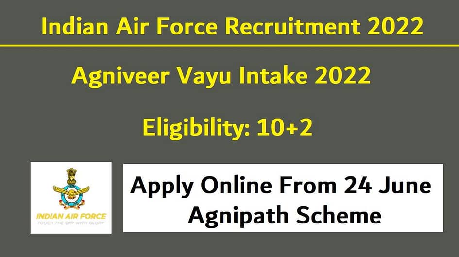 Indian Air Force Agniveer Vayu Intake 2022